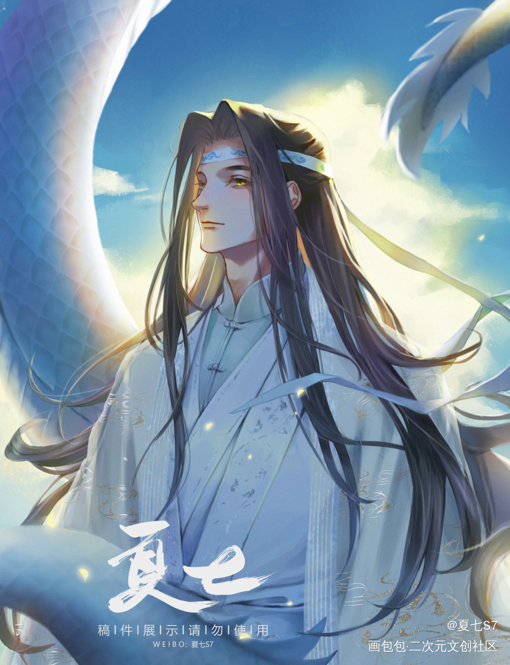 帝君叽❌魔尊羡_魔道祖师忘羡绘画作品
