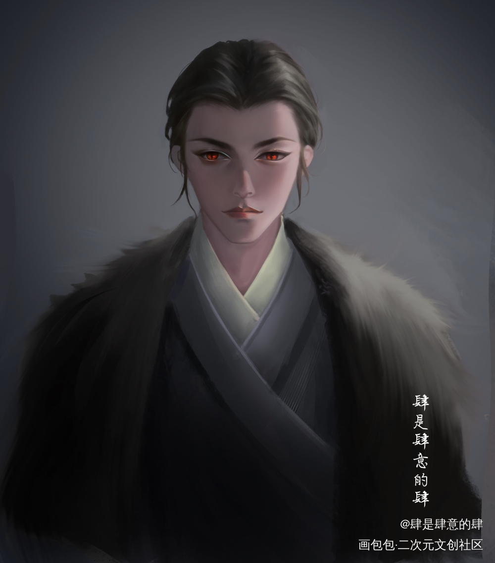 一张旧图翻新浅浅发一下_古风求约稿接稿绘画绘画作品
