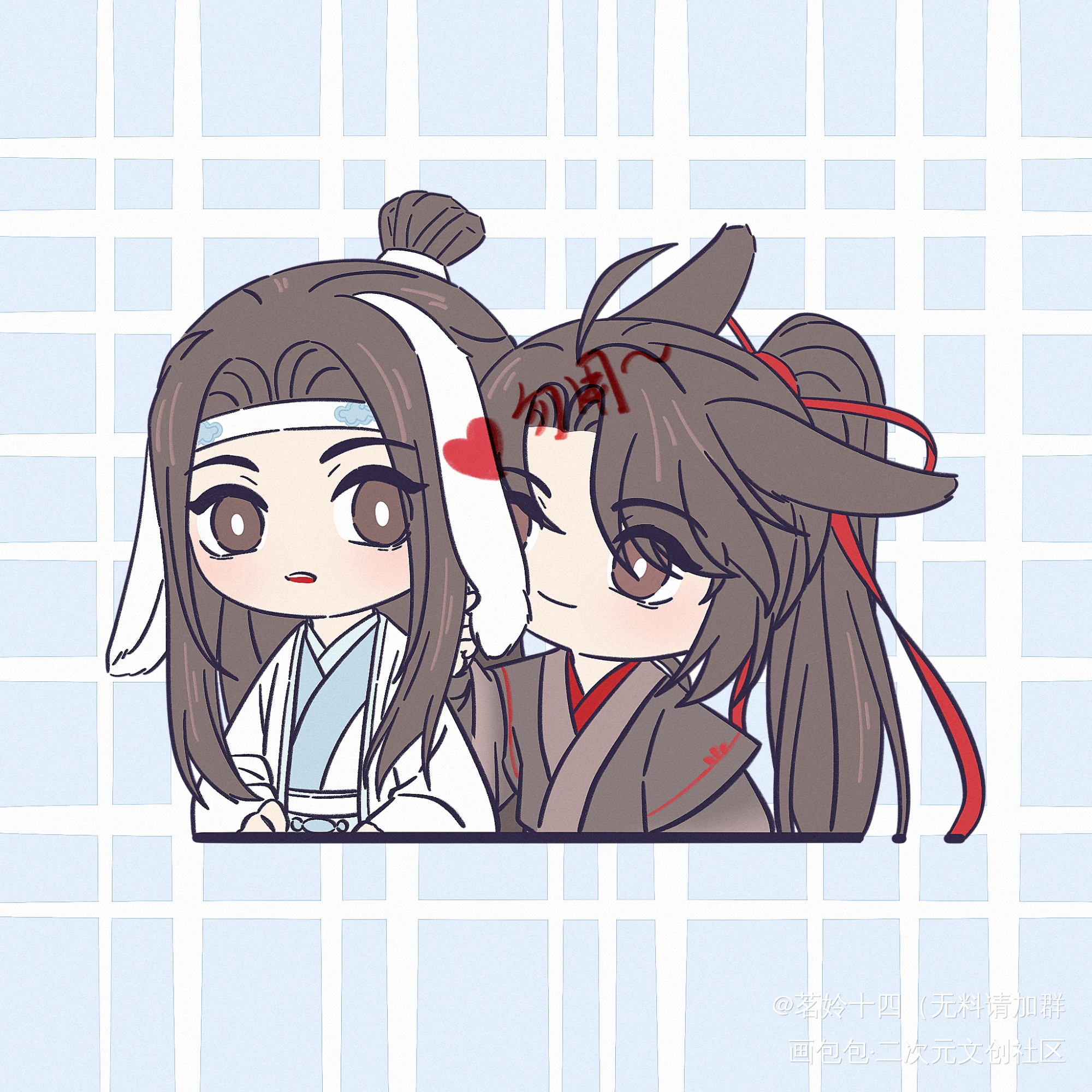 稿子_魔道祖师Q版绘画作品