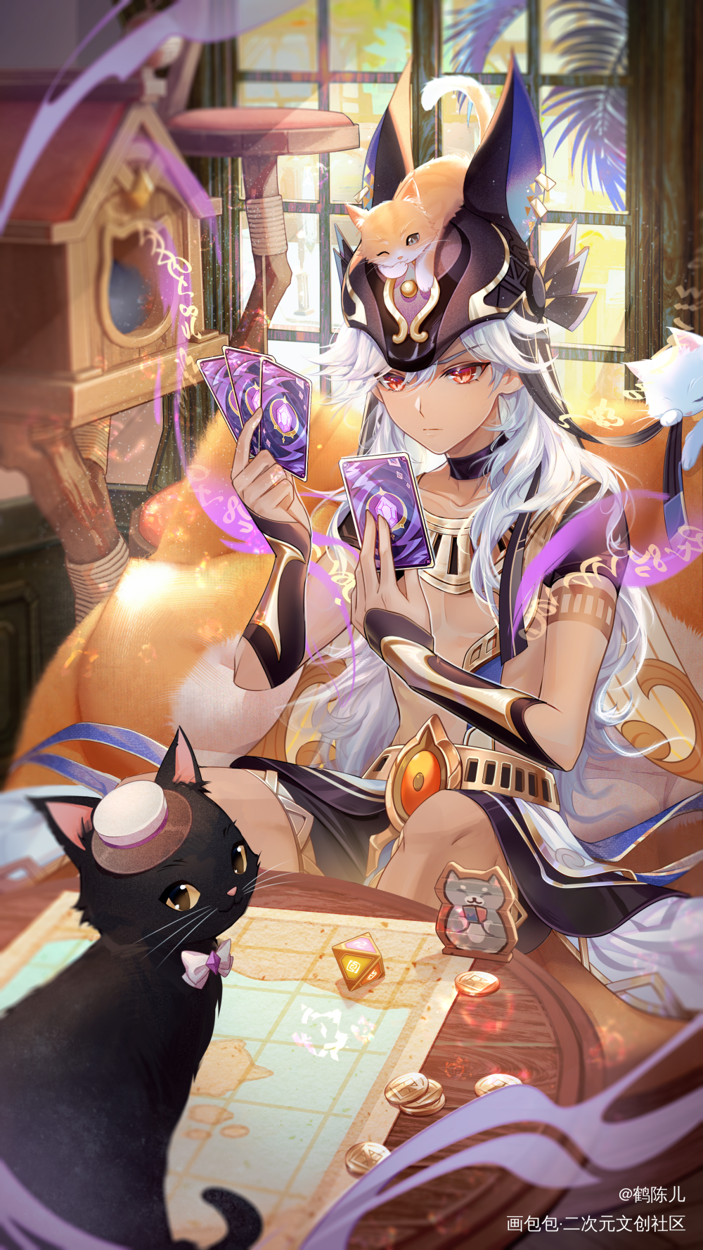 我，我居然如此大意……_原神赛诺绘画作品
