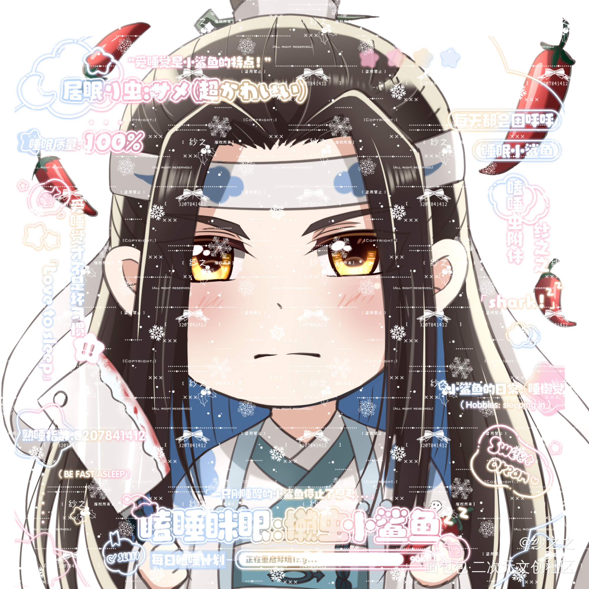魔道-忘羡-（183）开授权_魔道祖师忘羡蓝忘机魏无羡Q版头像同人绘画作品