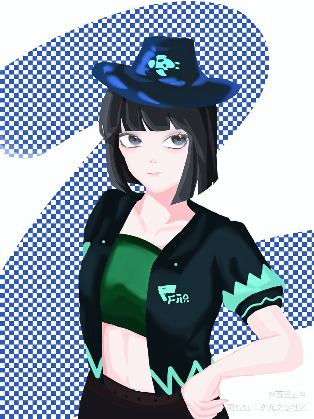 蛋仔拟人图_同人图拟人蛋仔派对白菜约稿约稿绘画作品