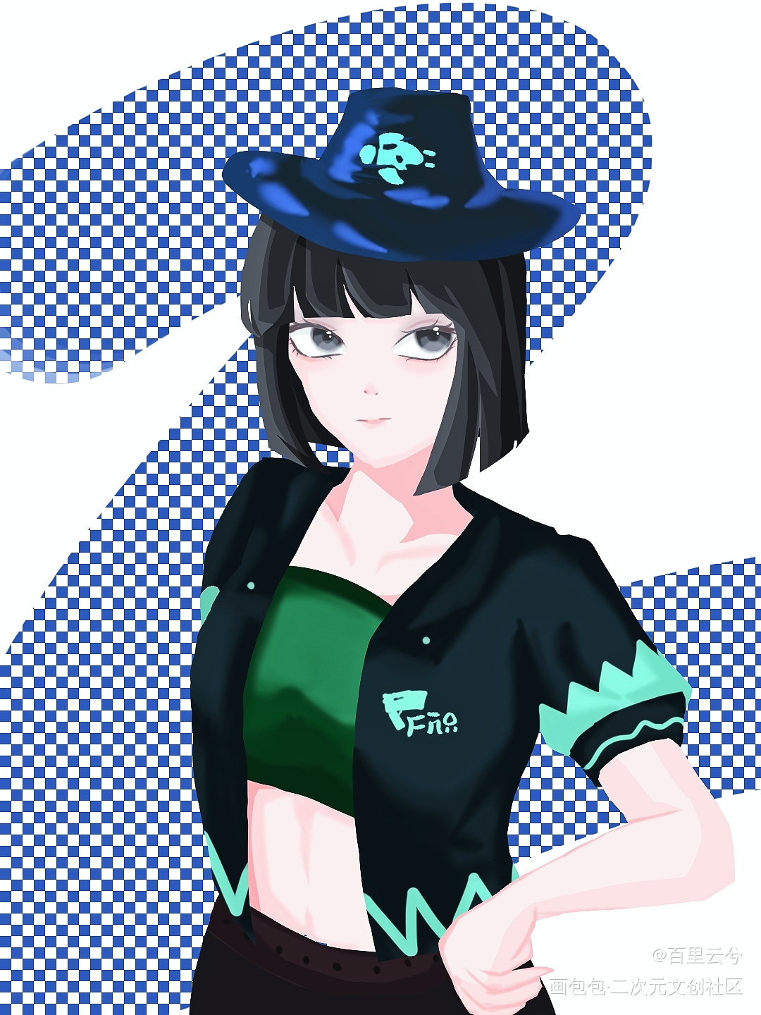 蛋仔拟人图_同人图拟人蛋仔派对白菜约稿约稿绘画作品