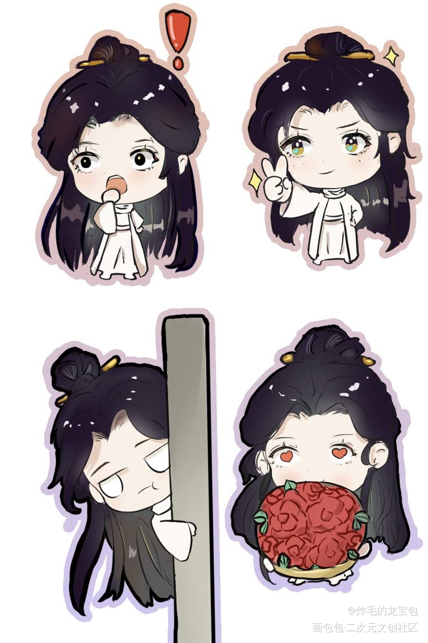 _天官赐福花怜Q版绘画作品