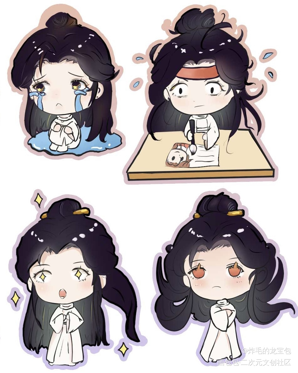 _天官赐福花怜Q版绘画作品