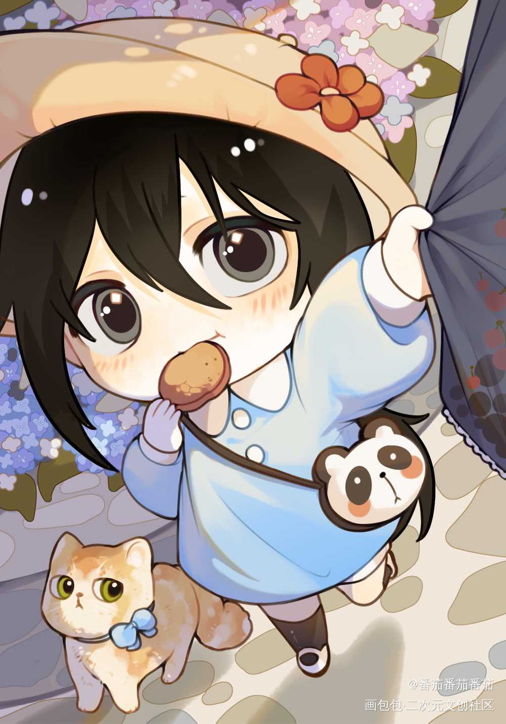 是在幼稚园的86！_我在惊悚游戏里封神白柳模板画可爱绘画作品