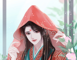 黎朔古风嫁衣图_绘画作品