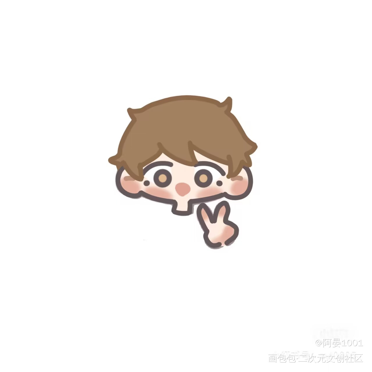 两对qq头_职业替身188男团晏周职业替身周翔晏明修绘画作品