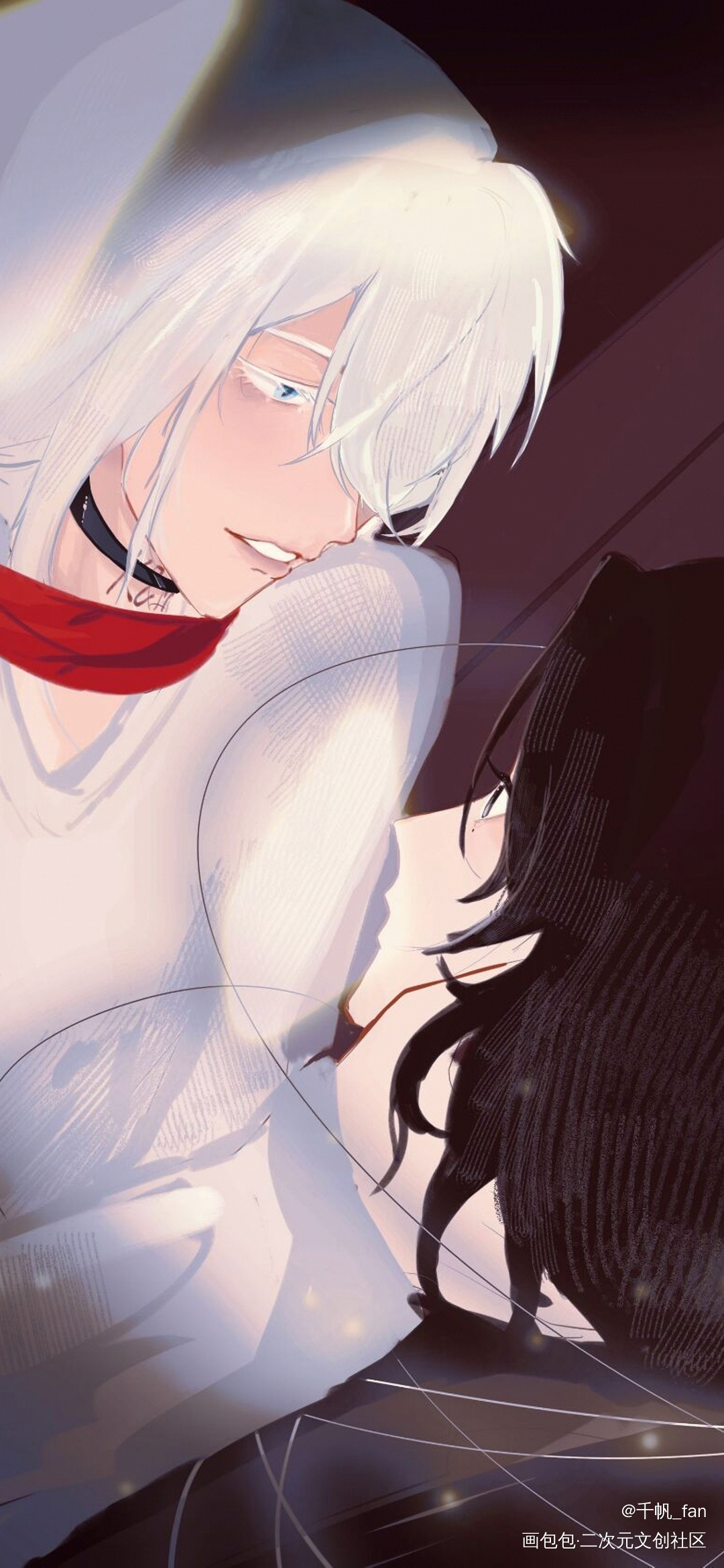 舫舟_万有引力无限流南舟江舫平涂舫舟万诱引力骑鲸南去procreate绘画作品