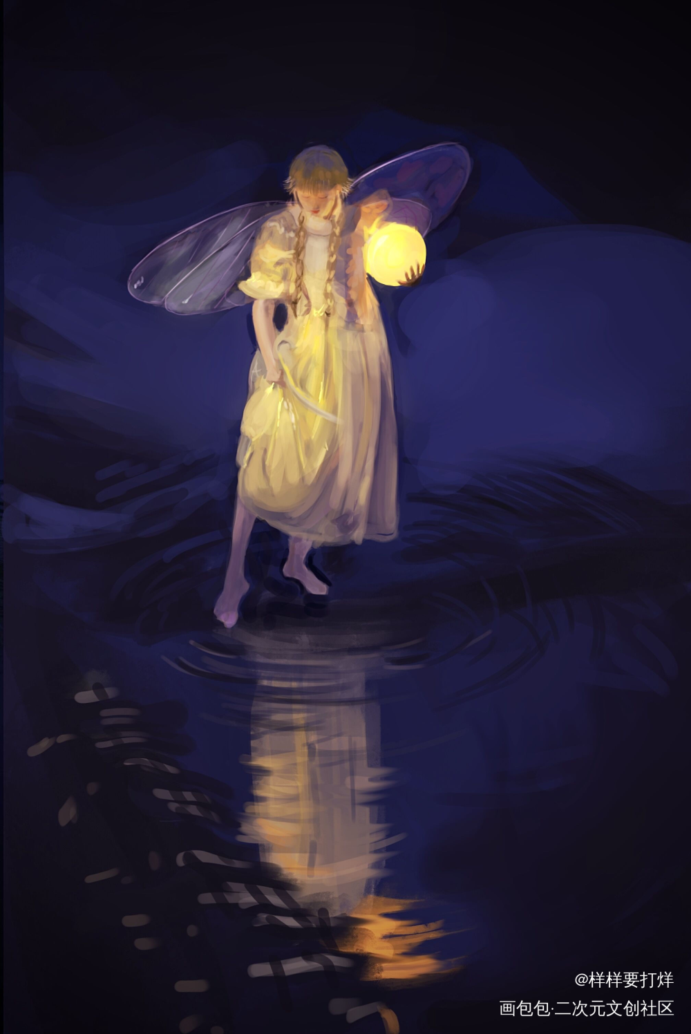 摸速涂好解压_萌系少女摸鱼绘画作品