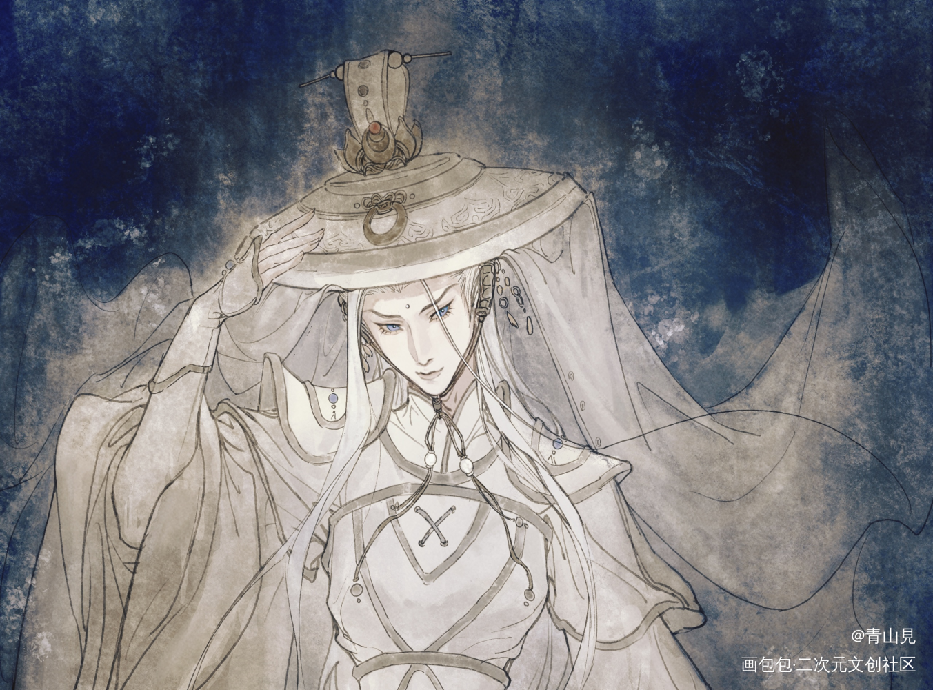 凄城_霹雳布袋戏古风绘画作品