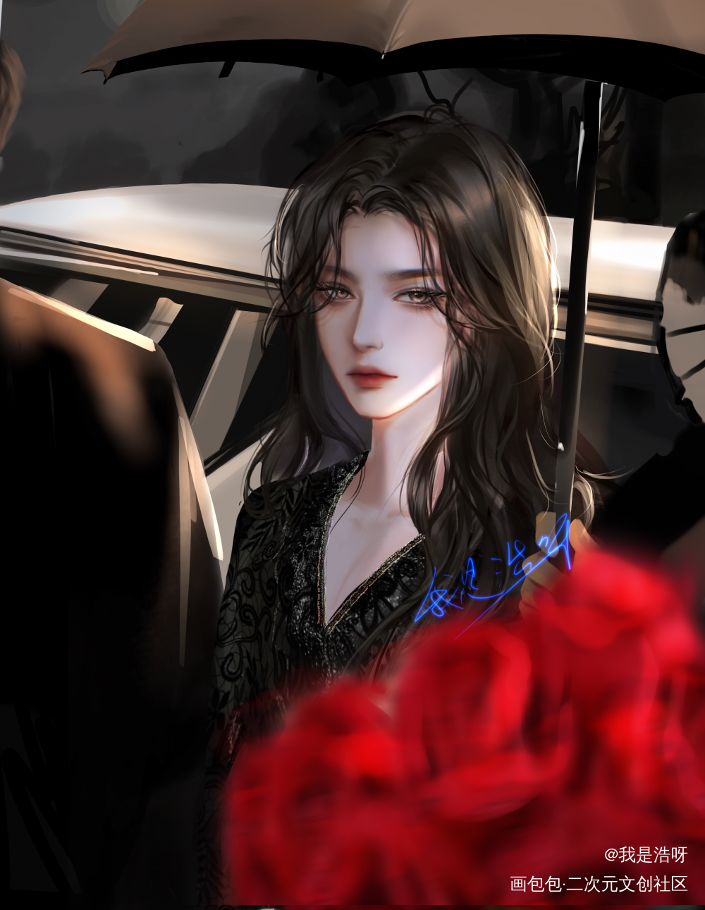无属性_板绘涂摸鱼页约稿绘画绘画作品