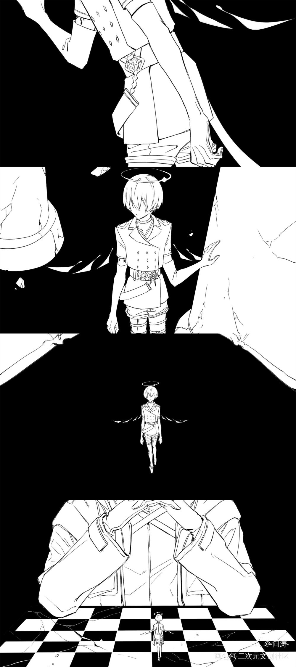 _明日方舟舟芳汀博芳芳博绘画作品