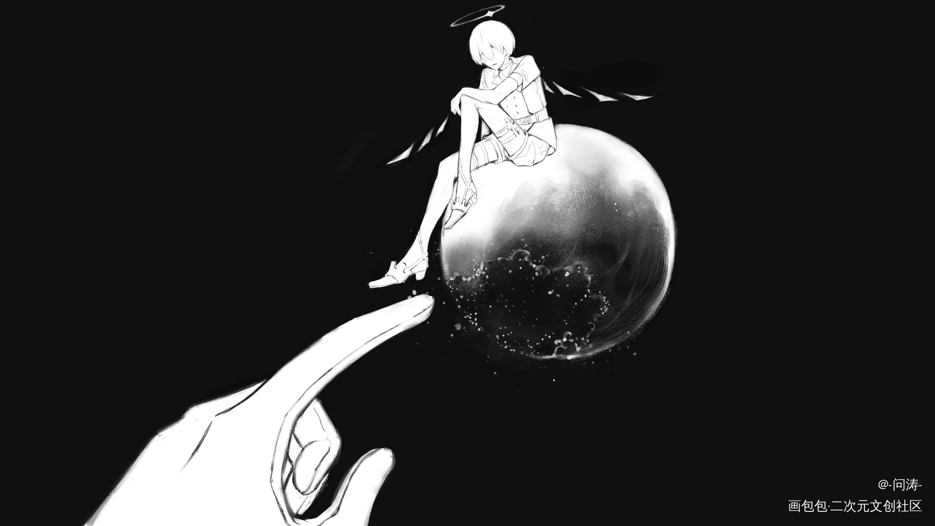 _明日方舟舟芳汀博芳芳博绘画作品