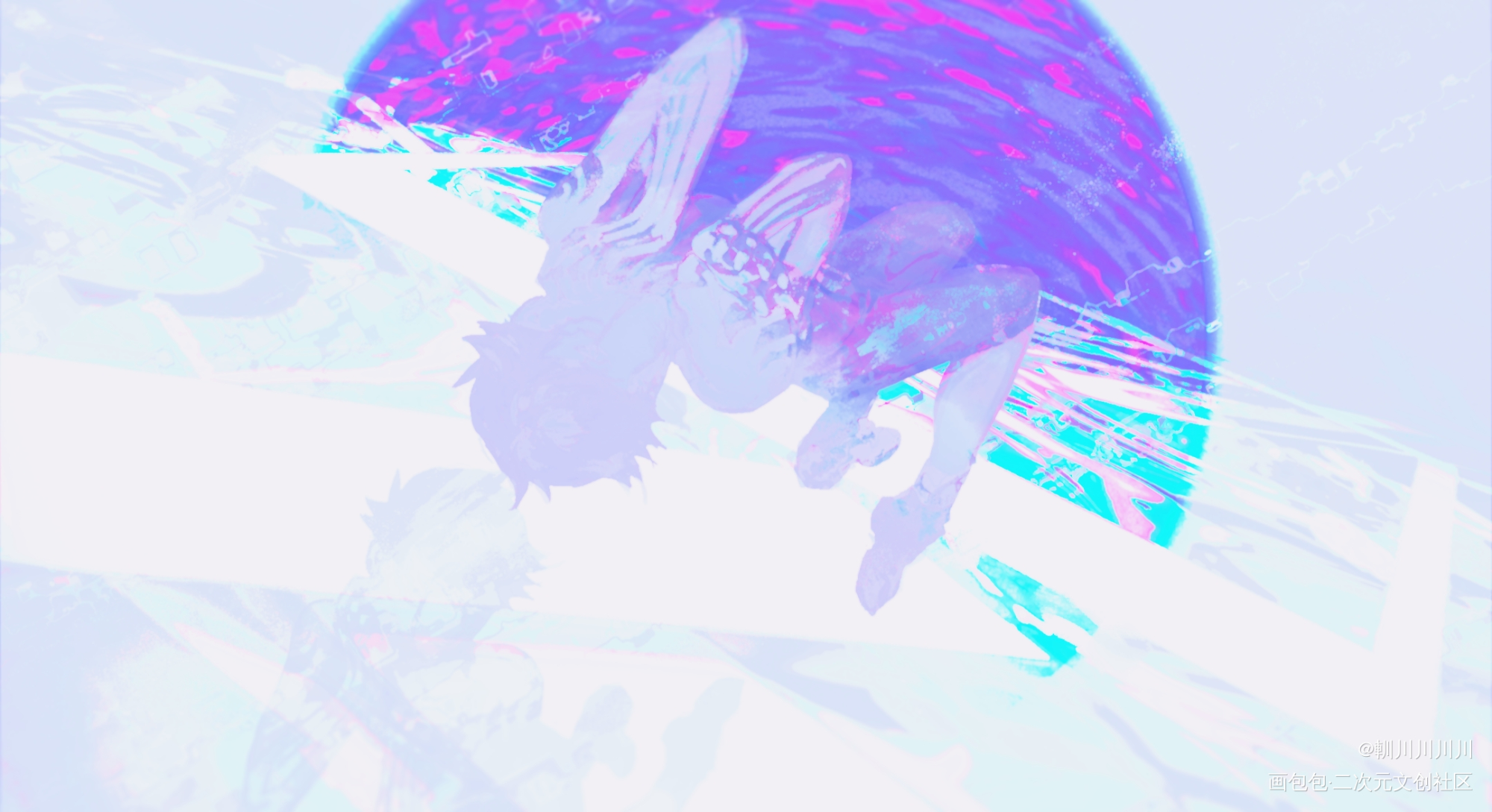 月相_日系同人人修羅真女神转生Ⅲ绘画绘画作品