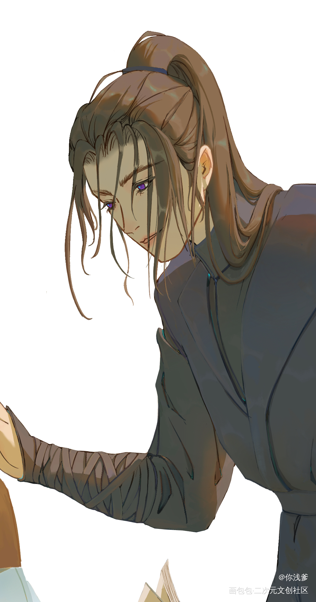 二哈和他的白猫师尊_二哈和他的白猫师尊燃晚墨燃楚晚宁绘画作品