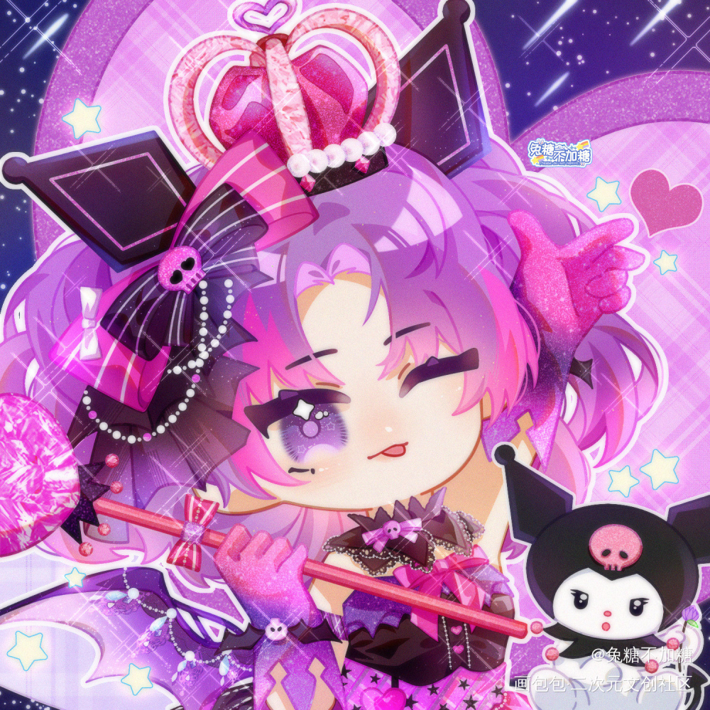 暖暖×三丽鸥来啦！♡_玉桂狗Q版我要上首推头像酷洛米懒蛋蛋布丁狗库洛米三丽鸥奇迹暖暖绘画作品