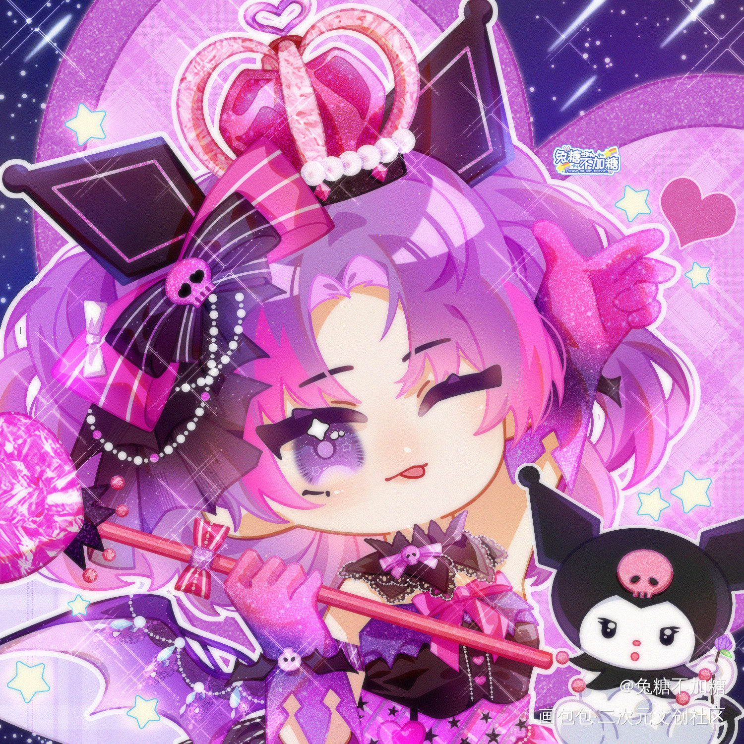 暖暖×三丽鸥来啦！♡_玉桂狗Q版我要上首推头像酷洛米懒蛋蛋布丁狗库洛米三丽鸥奇迹暖暖绘画作品