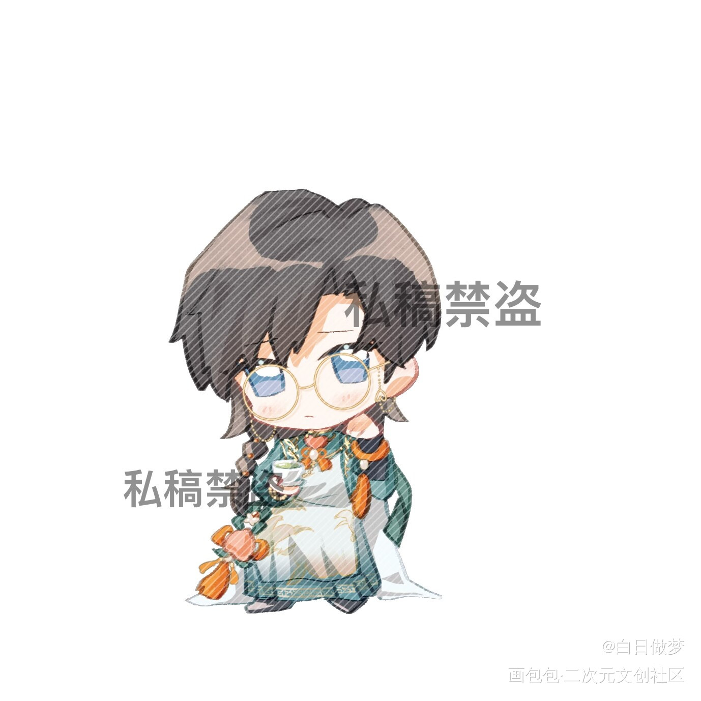 瓷彩男少主_食物语食物语男少主男少主绘画作品