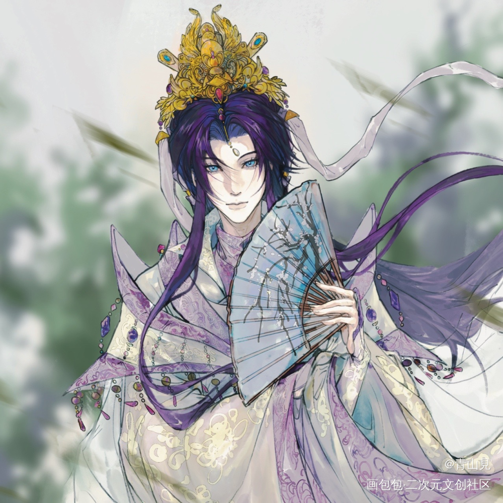 沧海一粟寄鲲鹏_金光布袋戏古风绘画作品