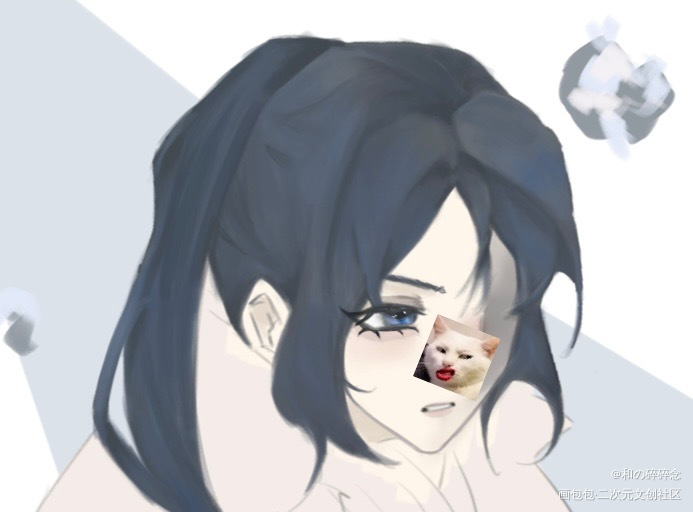 救命啊哈哈哈哈哈哈哈_K夜刀神狗朗画画摸鱼绘画作品