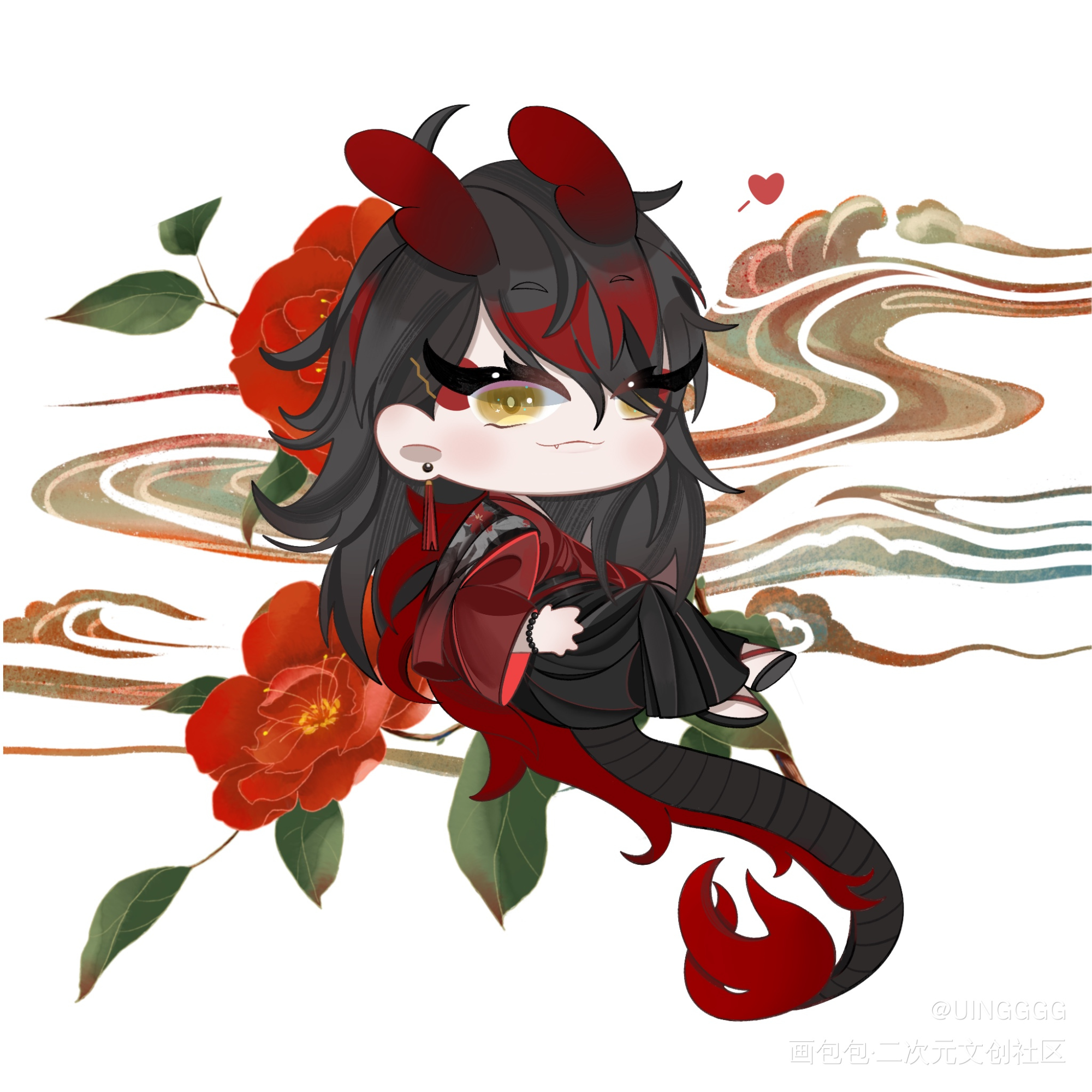 恶魔龙_luxiemvoxakuma绘画作品