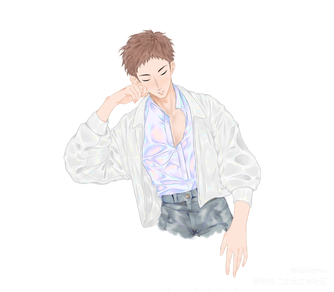 小三爷，该醒了_盗墓笔记吴邪绘画作品