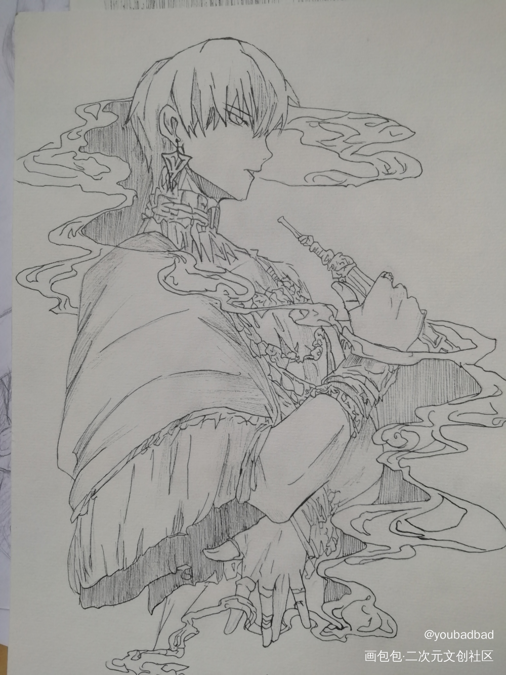 _摸鱼页绘画作品