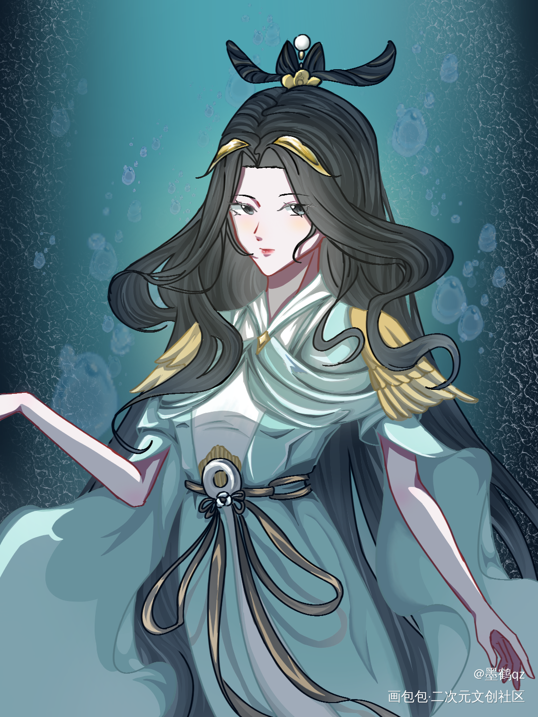乱世女子犹如浮萍，身不由己_忘川风华录平涂二创绘画绘画作品