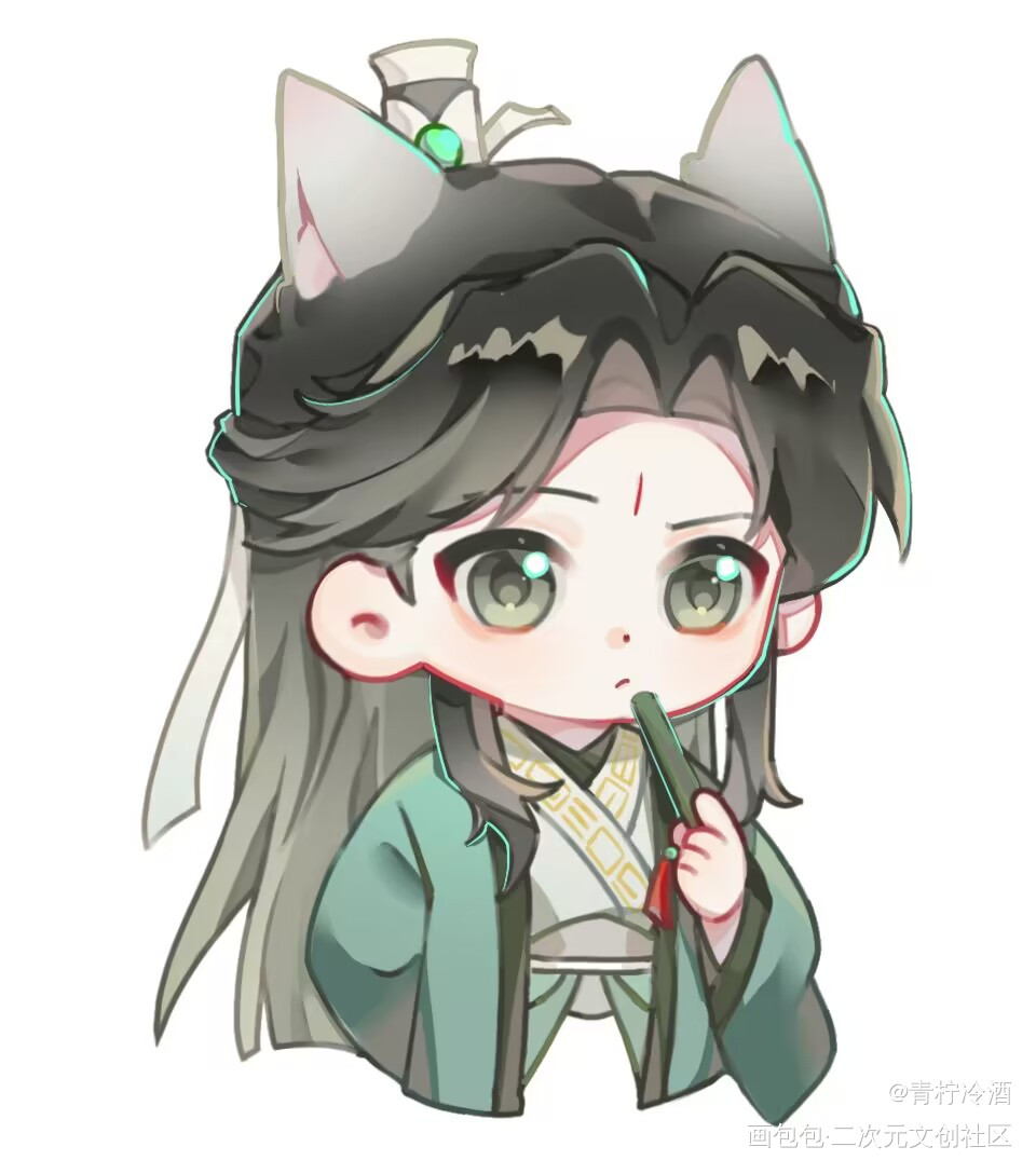 猫猫疑惑_人渣反派自救系统绘画作品