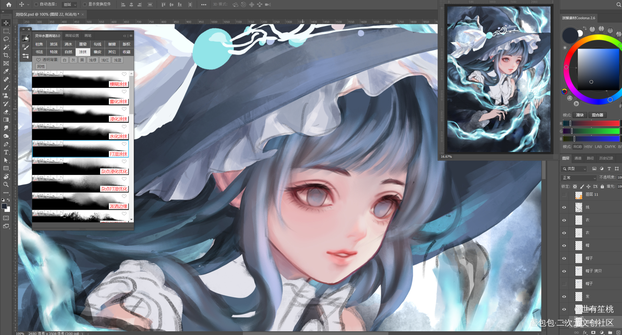 摸鱼 小女巫_我在惊悚游戏里封神我要上首推同人我在无限游戏里封神刘佳仪摸鱼绘画作品