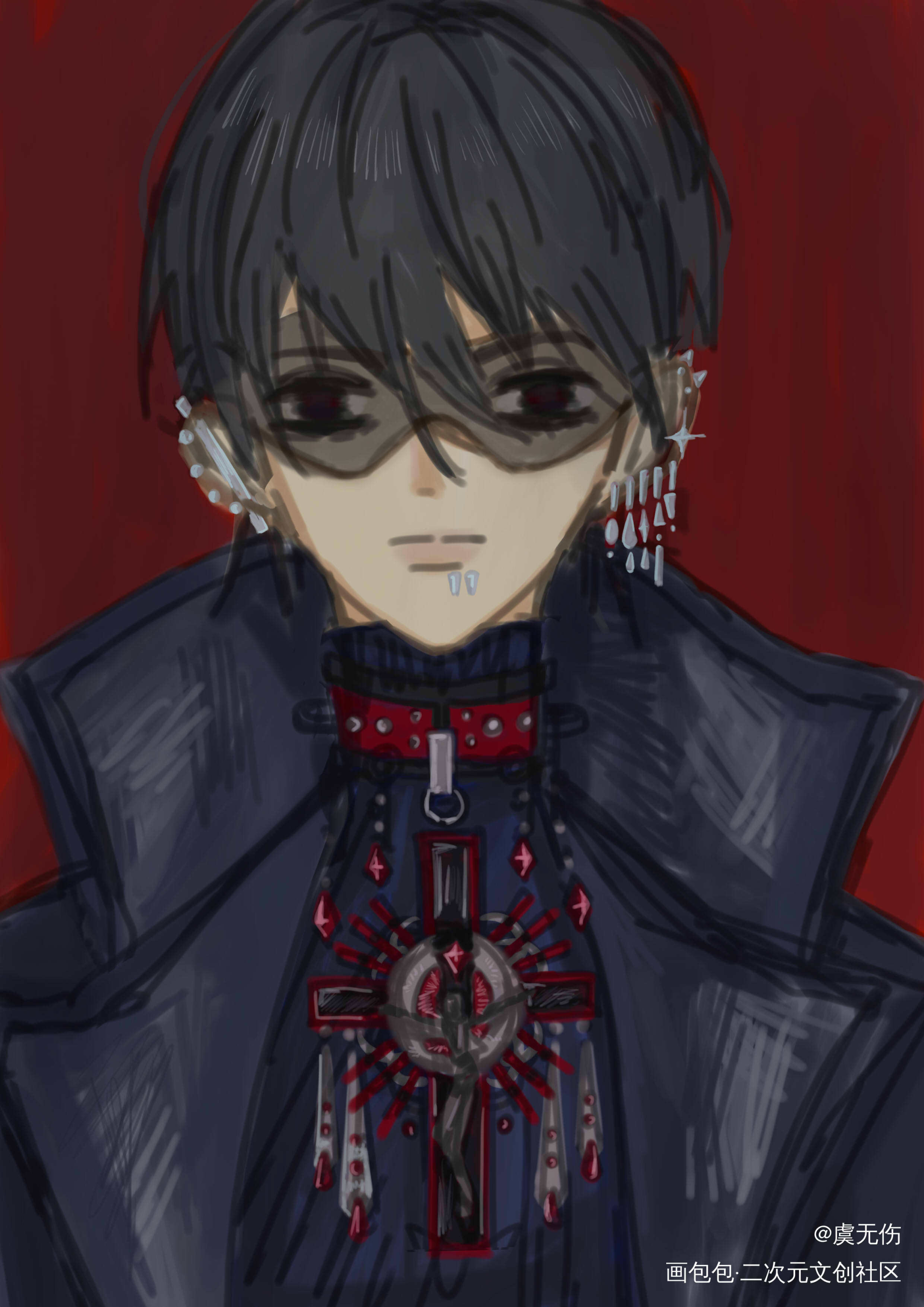 _同人犬塚翼超级战队暴太郎战队咚兄弟摸鱼绘画绘画作品