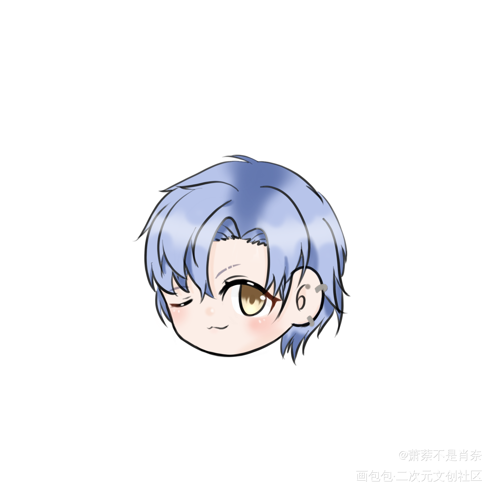 肖崽_恋与制作人凌肖绘画作品