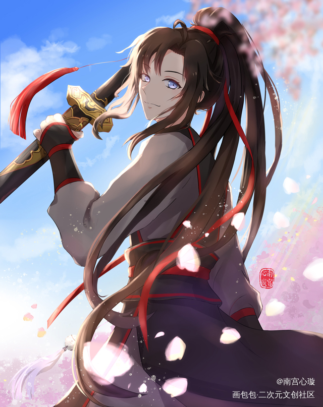 春风如羡_魔道祖师魏无羡绘画作品