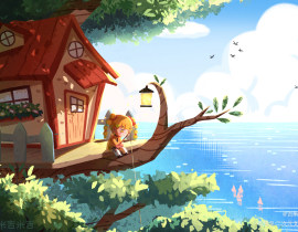 树屋_绘画作品