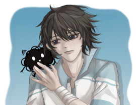 小狗线团桃×乔木高中柳_绘画作品