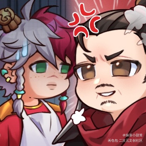 小正太蒙犽_王者荣耀蒙犽板绘涂我要上首推头像同人原创绘画作品