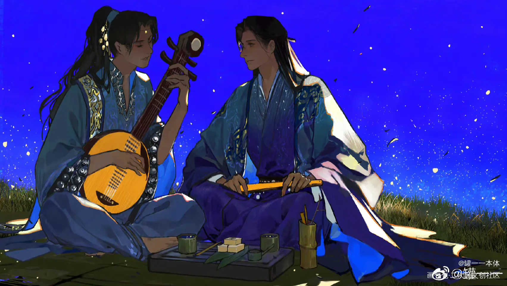 长庚和他满月一样的心上人_杀破狼绘画作品