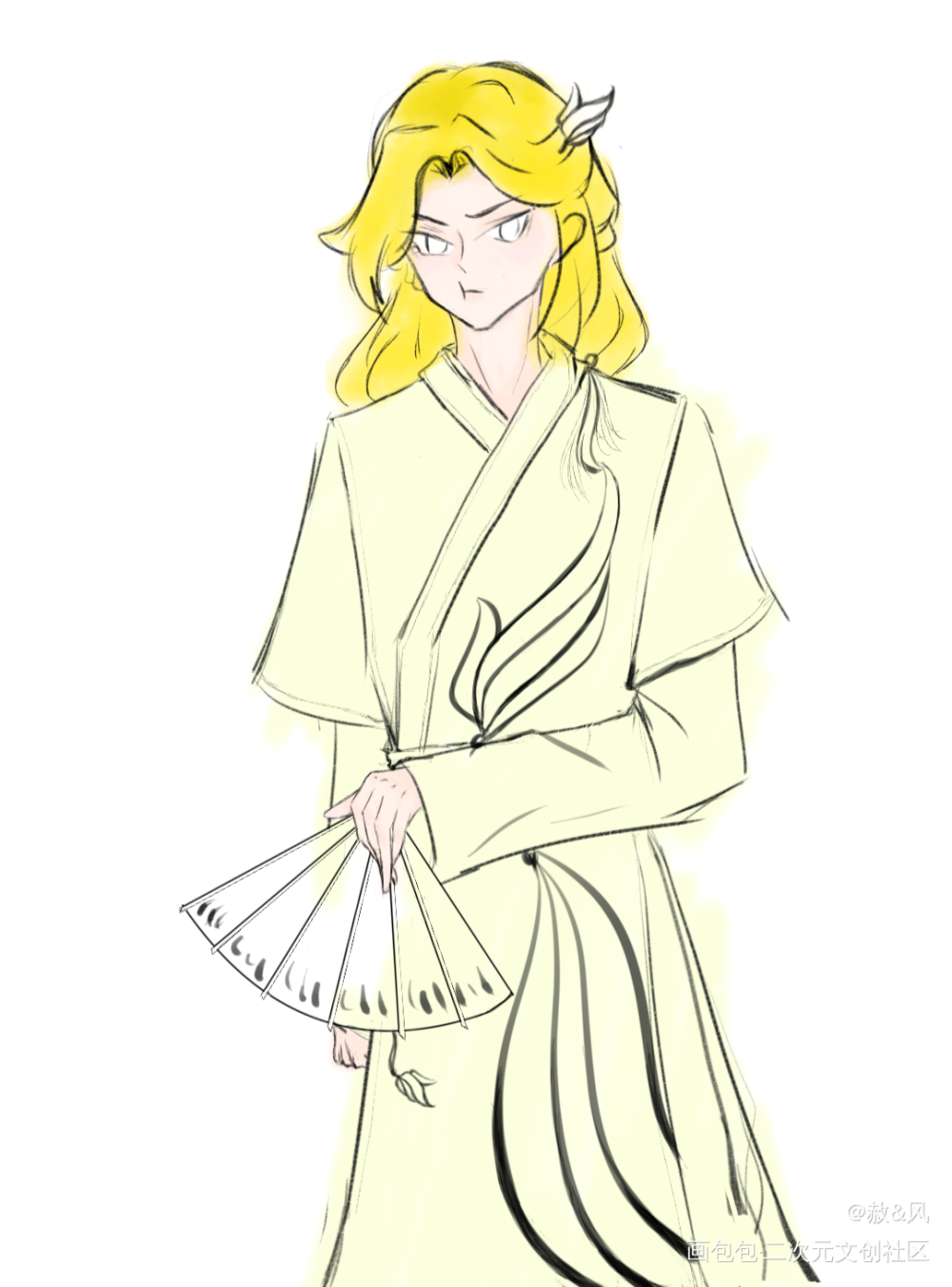 OC～_摸鱼页绘画作品