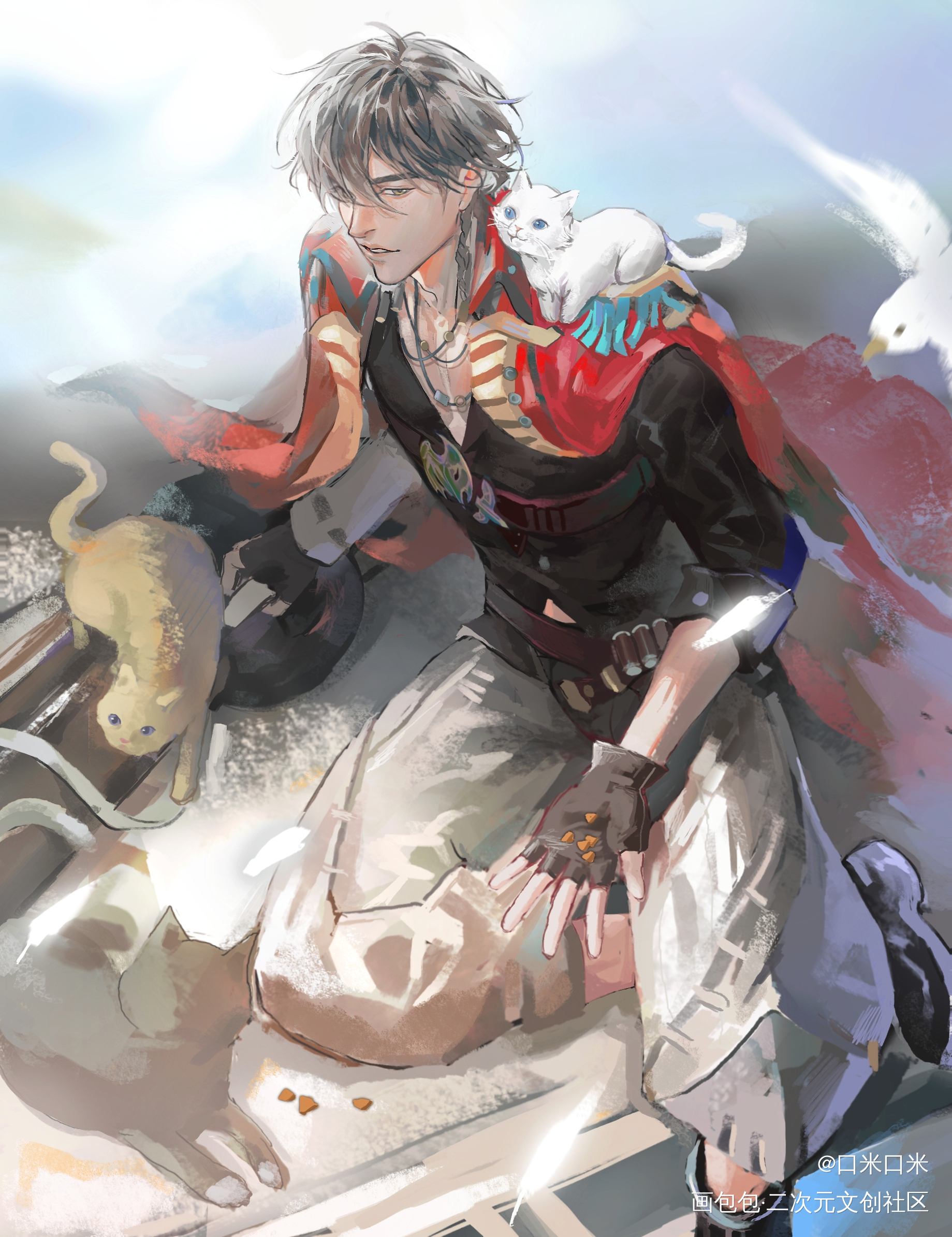 好久没来发了 很多莱西奥_王者荣耀同人莱西奥暃绘画作品