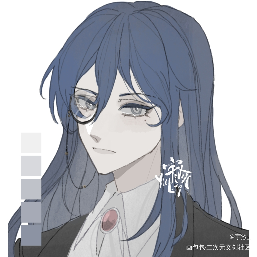 自设·纳撒尼尔_自设约稿oc绘画作品