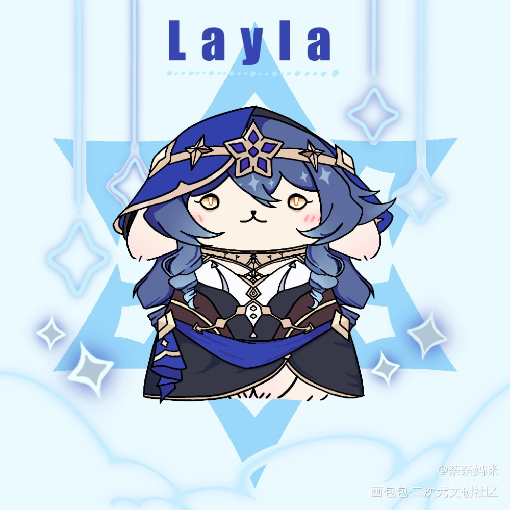 莱依拉兔兔_原神兔兔Q版兔子莱依拉原神莱依拉原神同人绘画作品