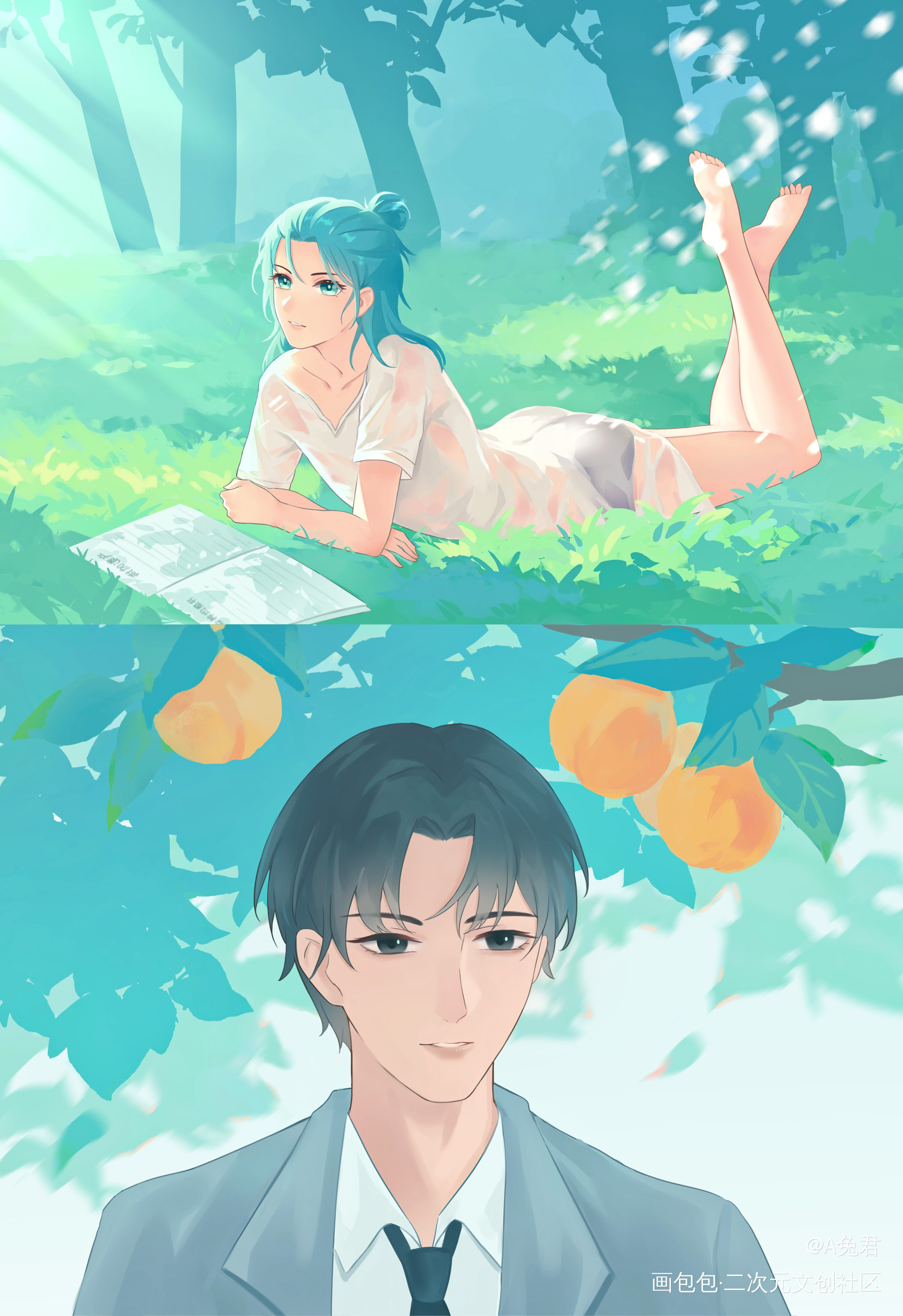 洛温_附加遗产188男团洛温洛羿温小辉绘画作品