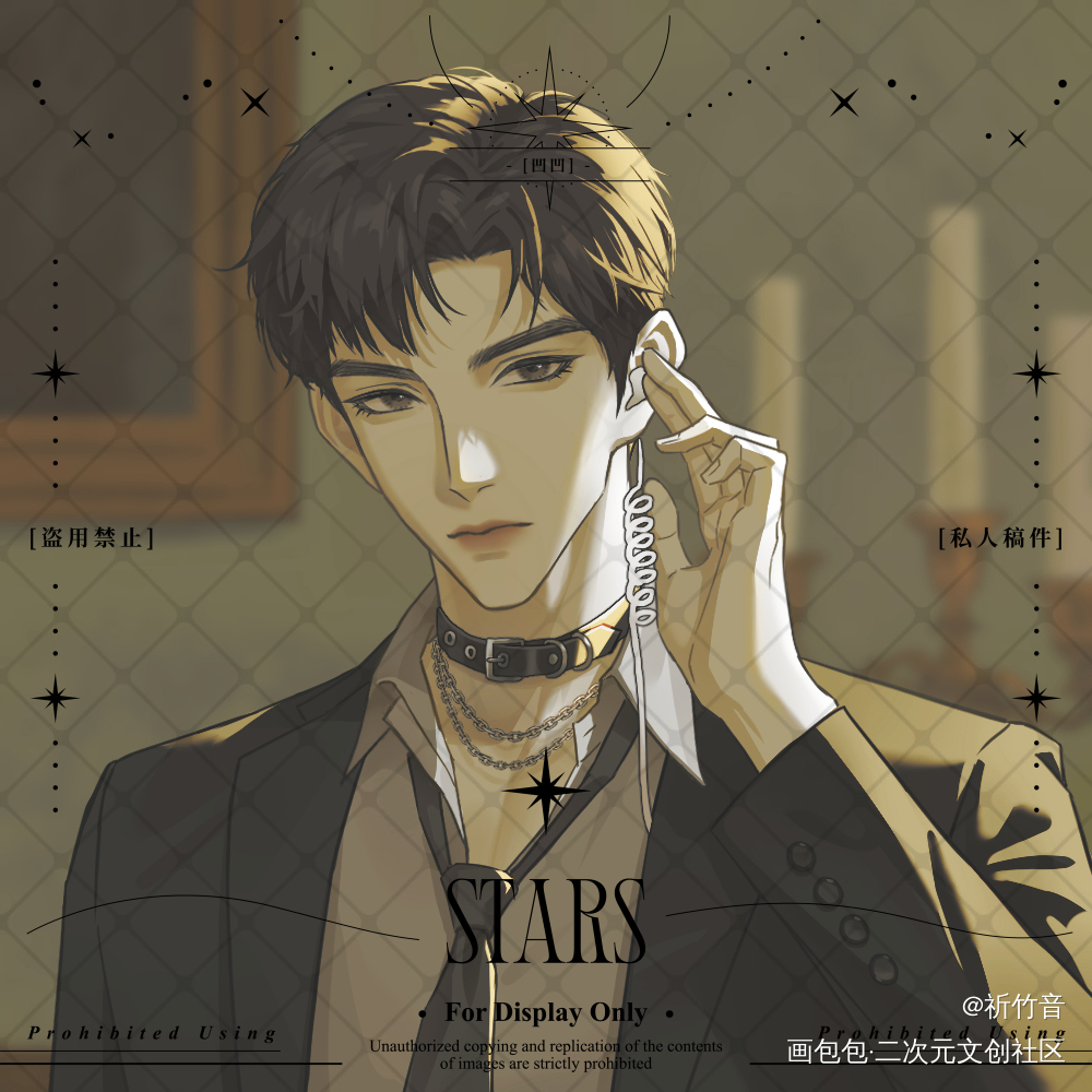 宫廷之诗_针锋对决188男团原顾顾青裴原炀绘画作品