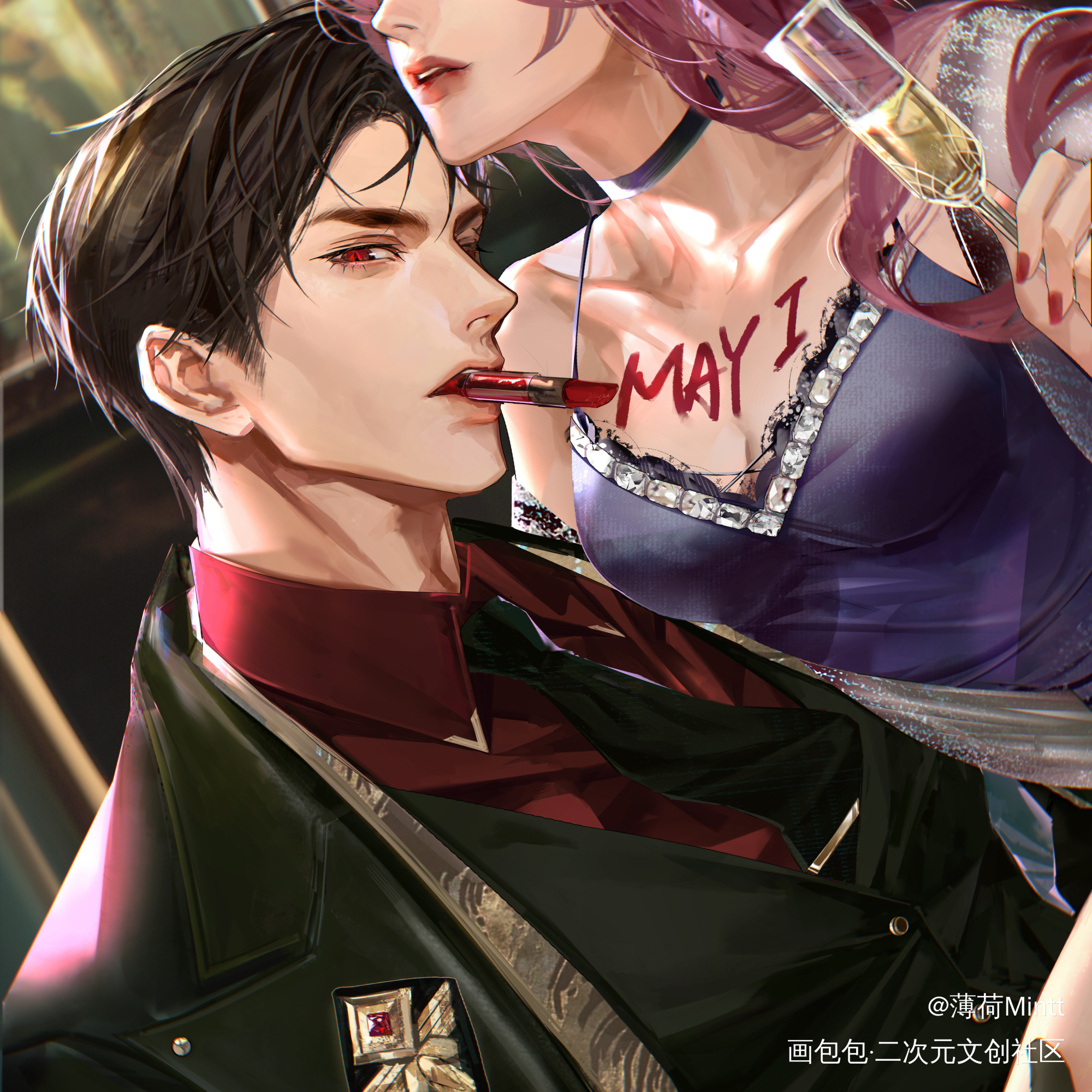 May I_光与夜之恋陆沉绘画作品