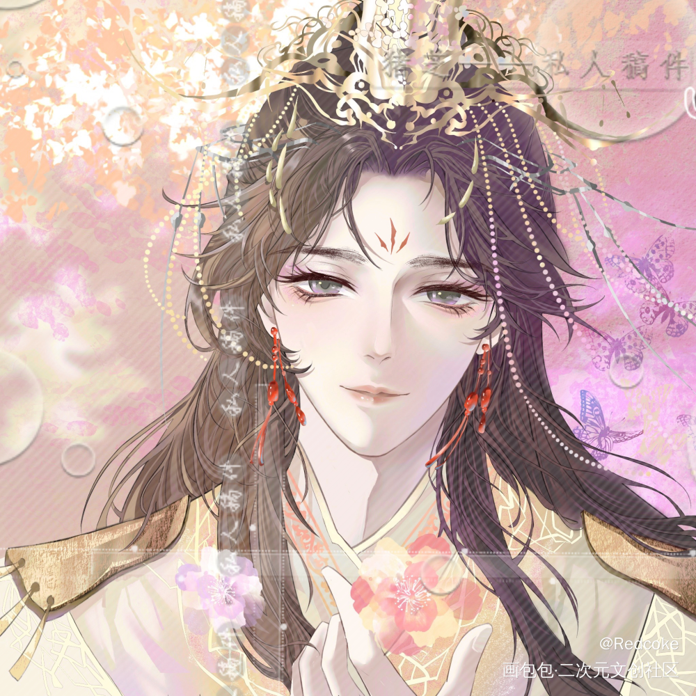 花怜_天官赐福花怜花城绘画作品