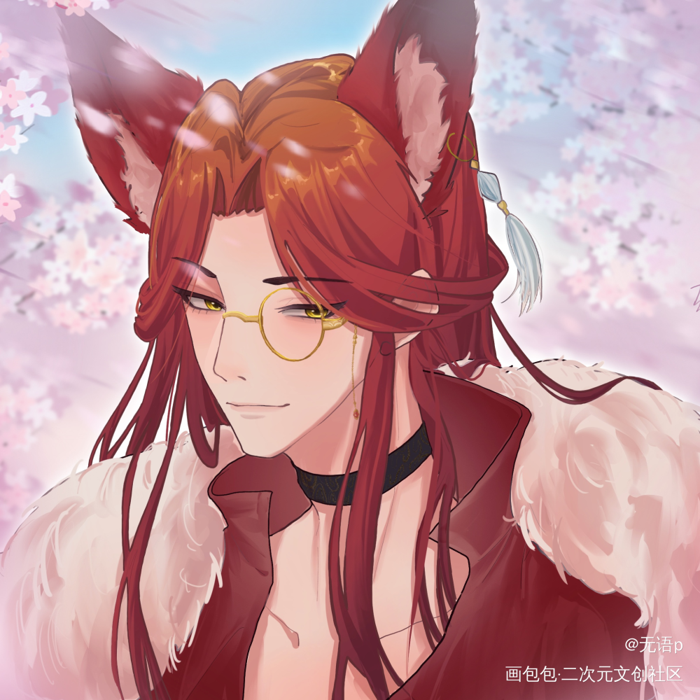 🦊_针锋对决188男团顾青裴绘画作品