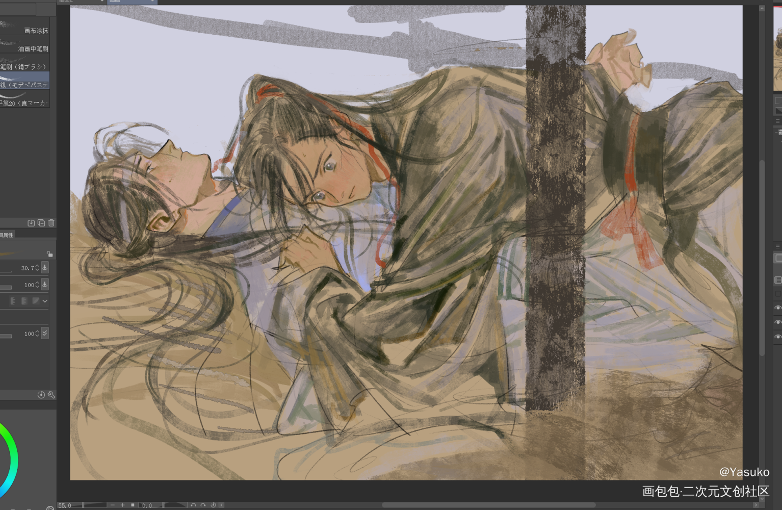 忘羡摸鱼集合_魔道祖师绘画作品