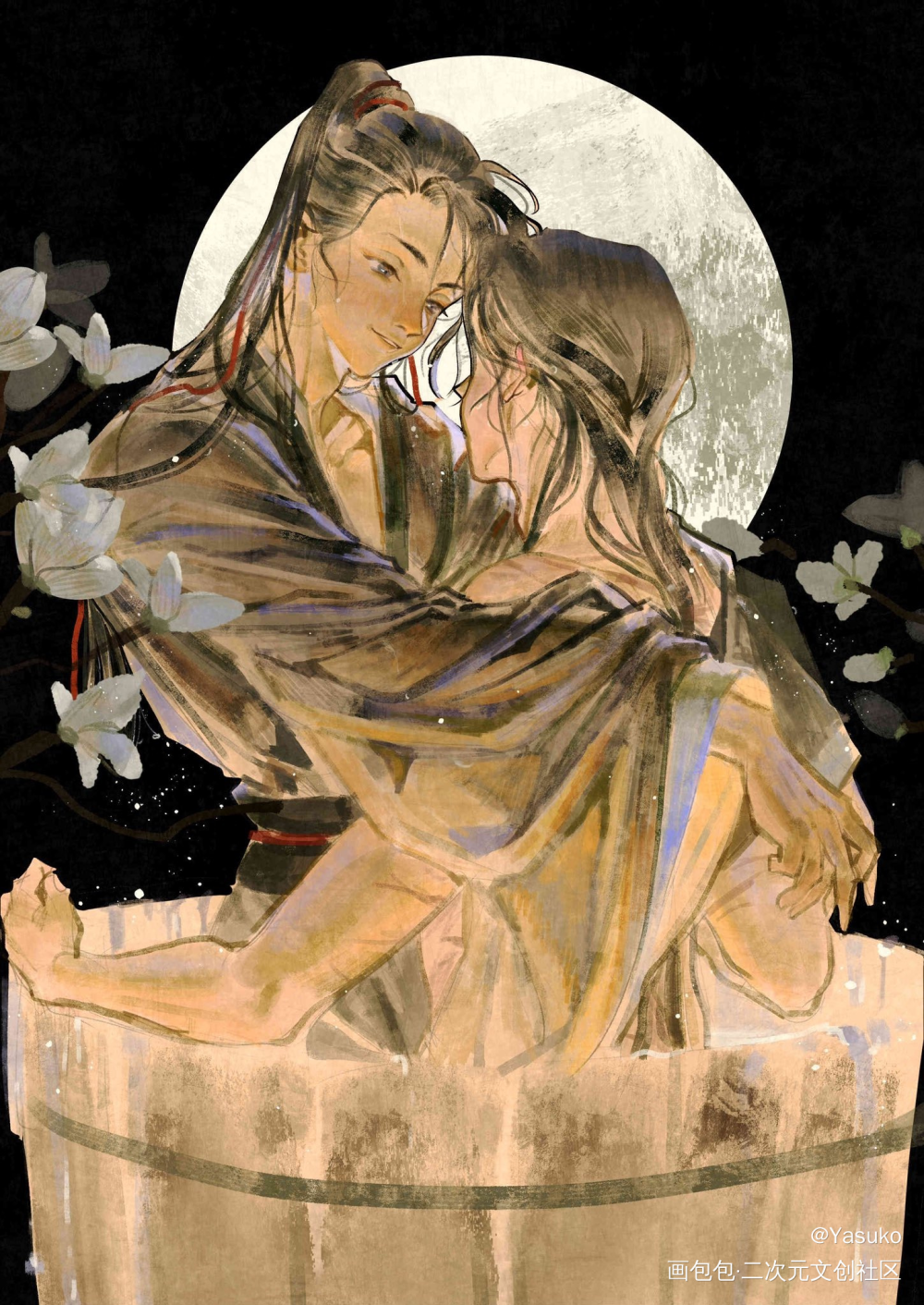 忘羡摸鱼集合_魔道祖师绘画作品
