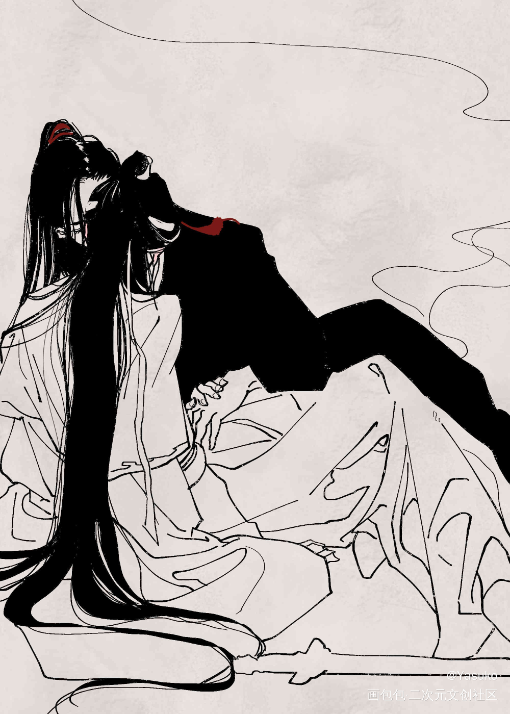 摸鱼混更_魔道祖师绘画作品